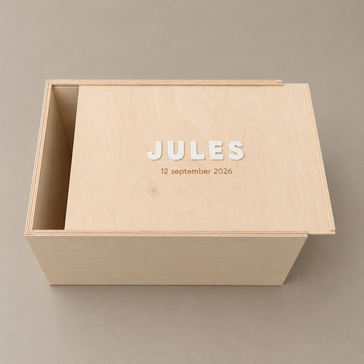 Houten memorybox