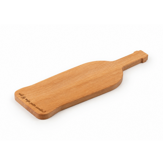 Snijplank wijnfles